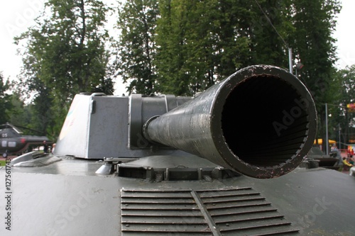 Military weapons. The barrel сannon photo