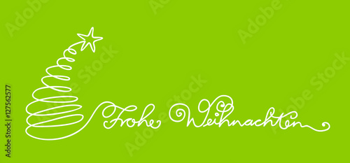 Frohe Weihnachten Schriftzug Handlettering geschrieben Schreibschrift verschnörkelt