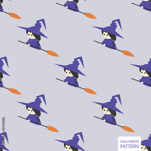 Wallpaper Mural Halloween background seamless pattern, cartoon vector. Torontodigital.ca