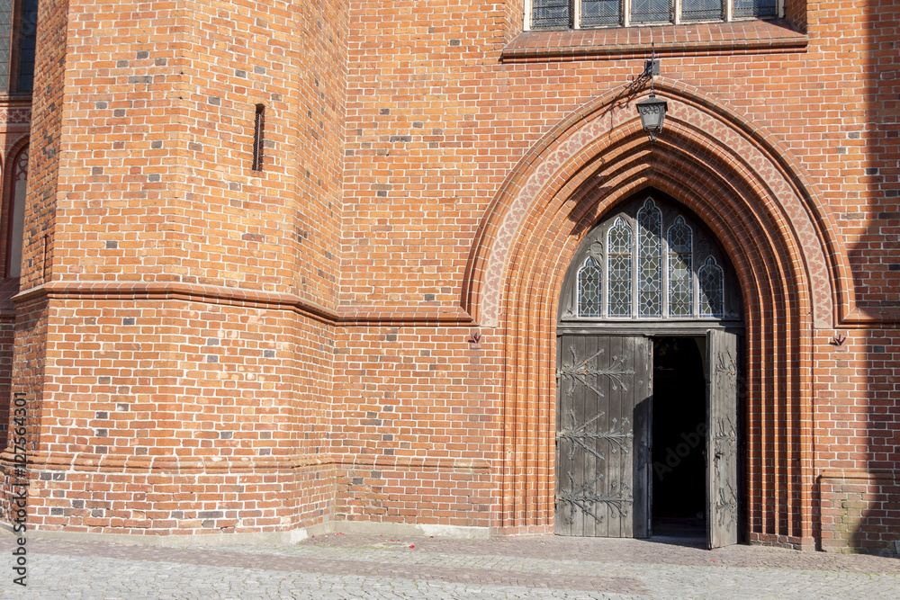 Entrance to Cathedral in Pelplin -  Poland