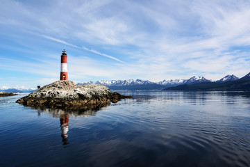 Poster Vuurtoren Les Eclaireurs vuurtoren Beagle Channel  © Angelo D'Amico