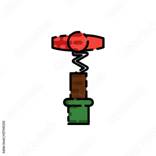 Wine flat icon
