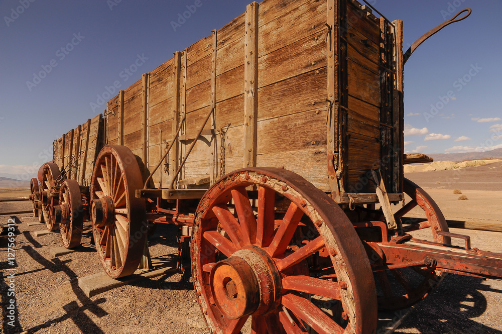 Death Valley, twenty-mule team wagons