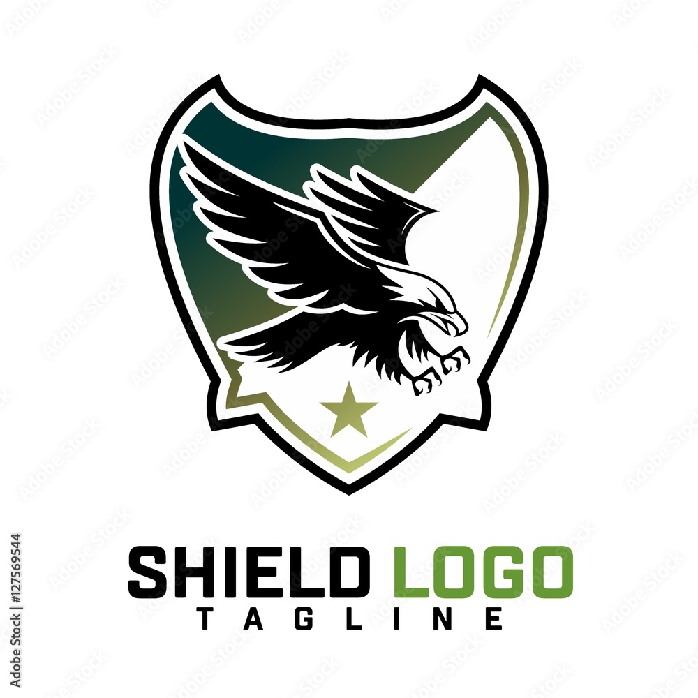 Obraz premium shield logo