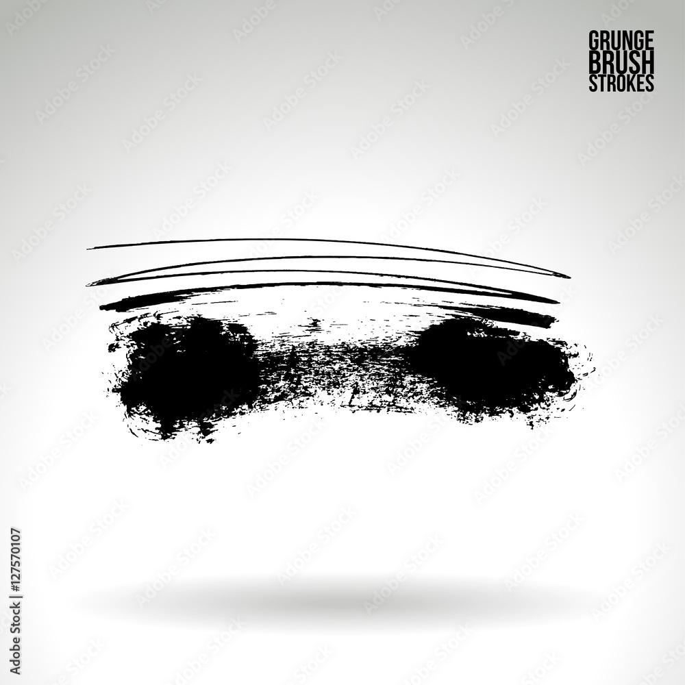 Brush stroke and texture. Vector design. Underline and border. Brush stroke and texture. Vector design. Underline and border.