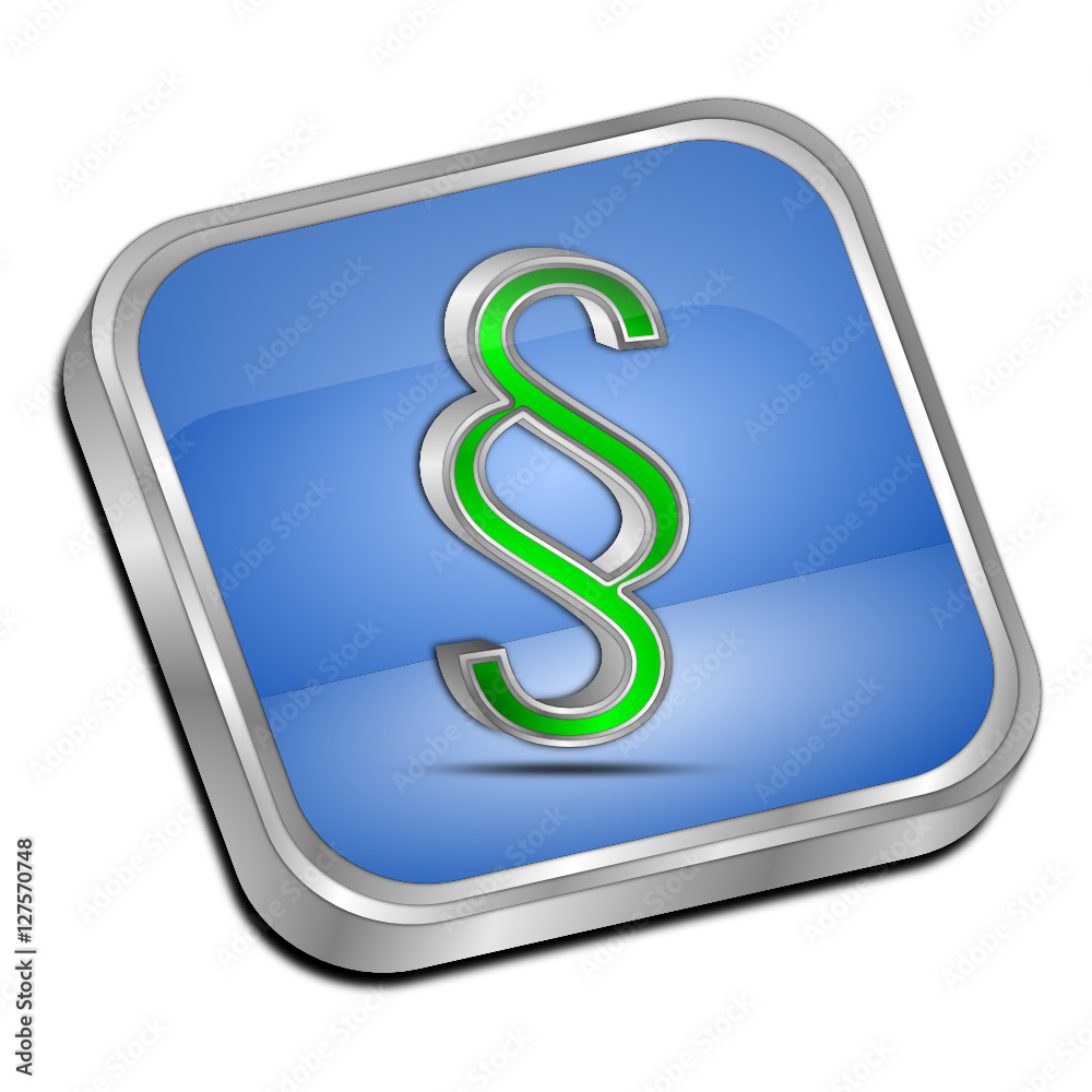 Law paragraph button - 3D illustration Law paragraph button - 3D illustration