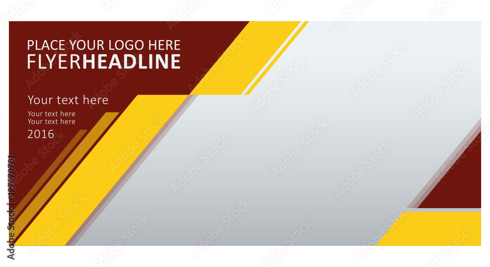 Busines vector flyer. Abstrackt template