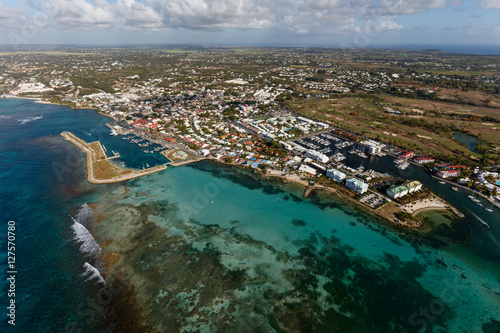 Fototapeta Naklejka Na Ścianę i Meble -  Guadeloupe, Saint-François vue from above