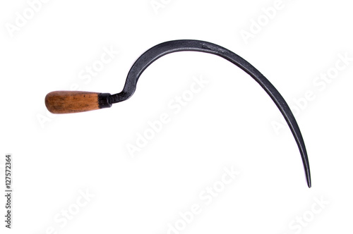the sickle on a white background.