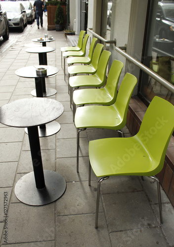 уличное кафе в Вильнюсе