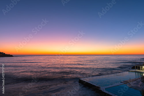 Sunrise on the Bondi Beach Sydney Australia