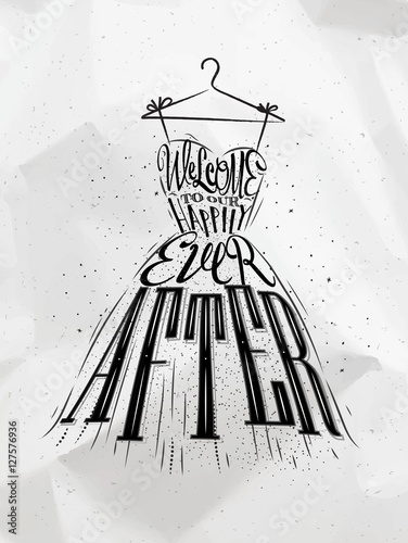 Poster wedding dress