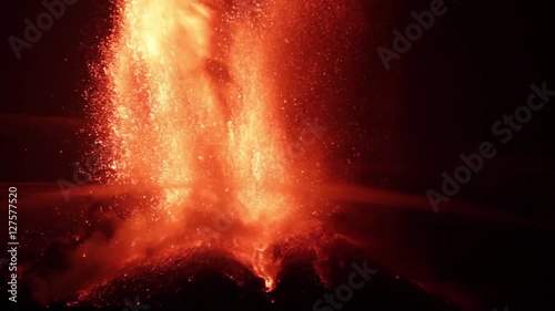 Volcano Etna Eruption