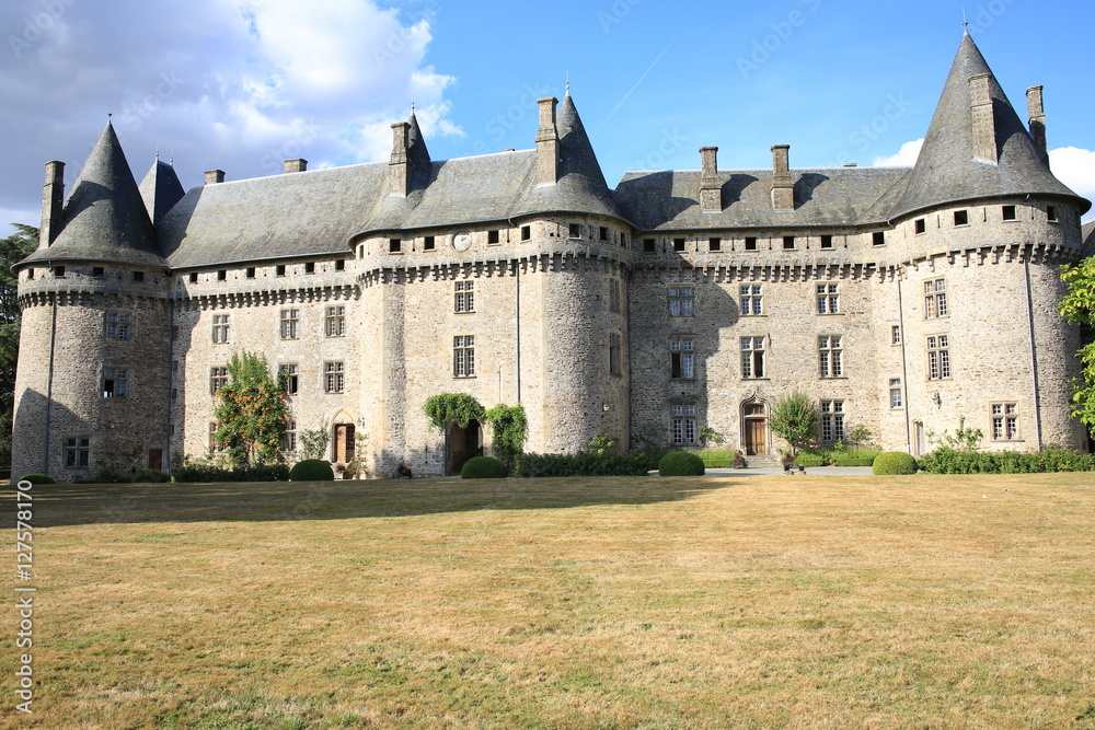 Historic Castle Pompadour in Corrèze, France