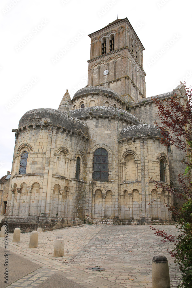 Historic church in Chauvigny, France