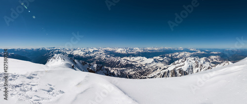 panorama peaks of the Alps