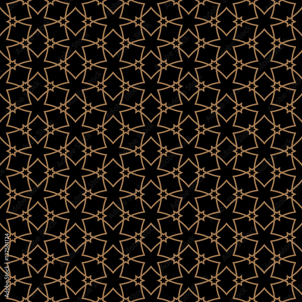 Seamless Pattern in Arabian style with stars