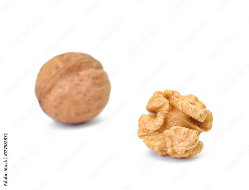 Walnuts isolated on white background Walnuts isolated on white background