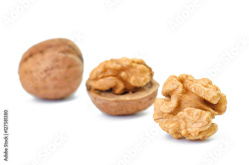 Dried walnuts closeup