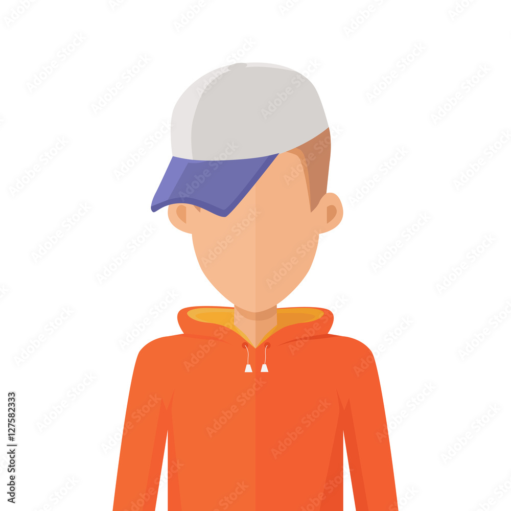 Man Character Avatar Vector in Flat Design.