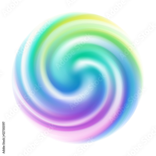 Colorful spiral blur swirl background.