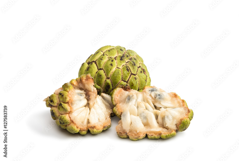 Fototapeta premium Fresh Custard Apple isolated