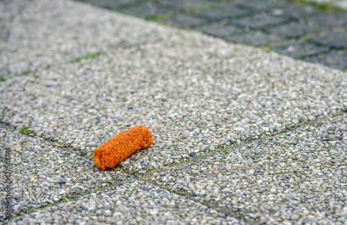Foto Croquette on the sidewalk