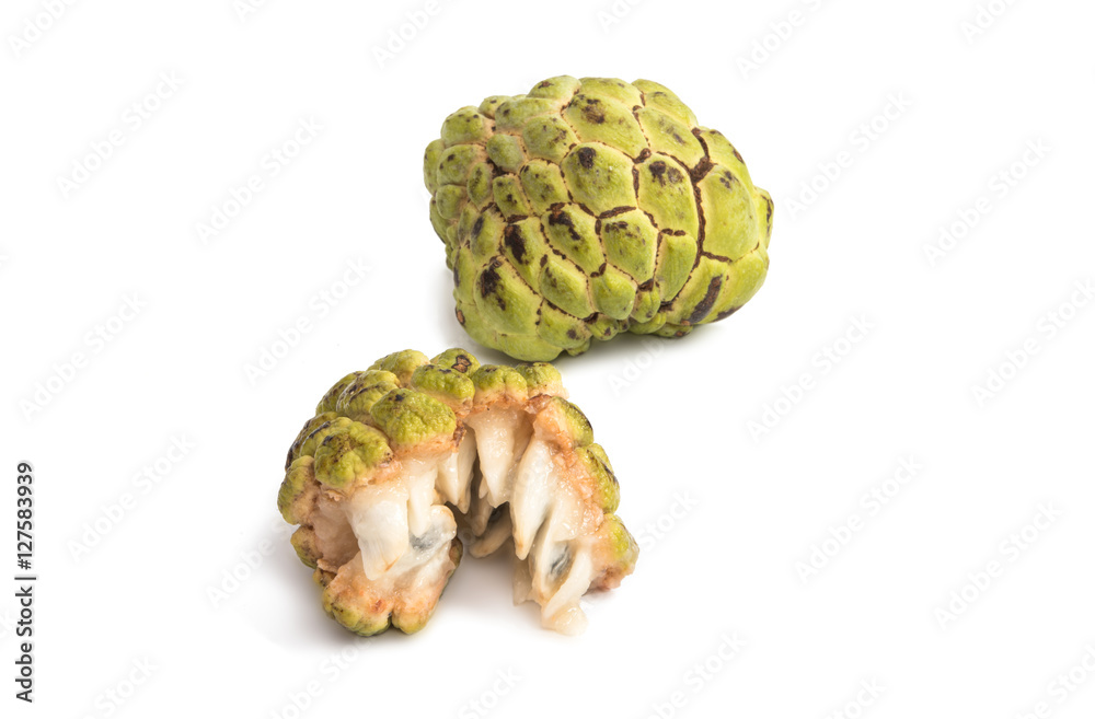 Fototapeta premium Fresh Custard Apple isolated