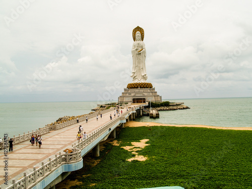 Obraz na płótnie Statue of goddess Guanyin at Hainan China w salonie