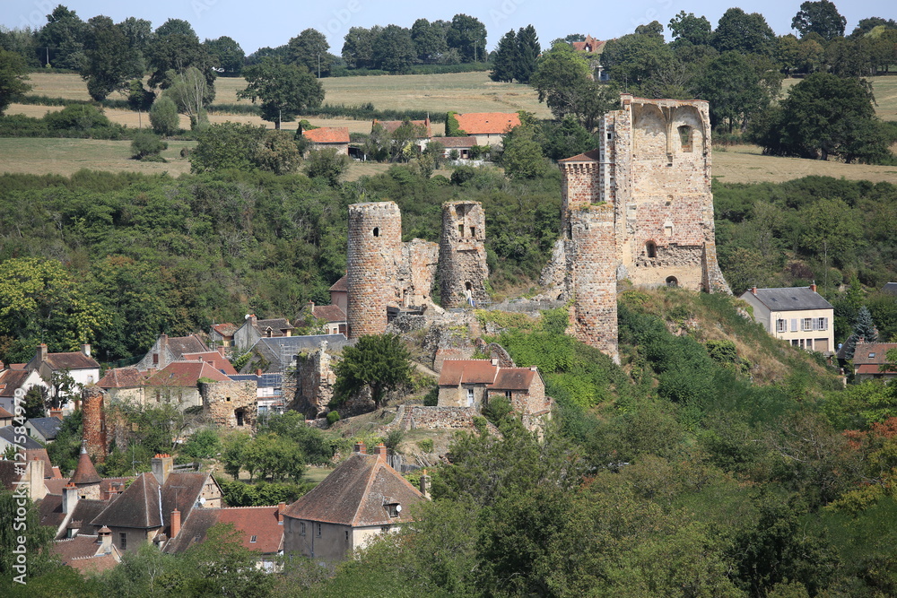 Historic Castle Hérisson in France