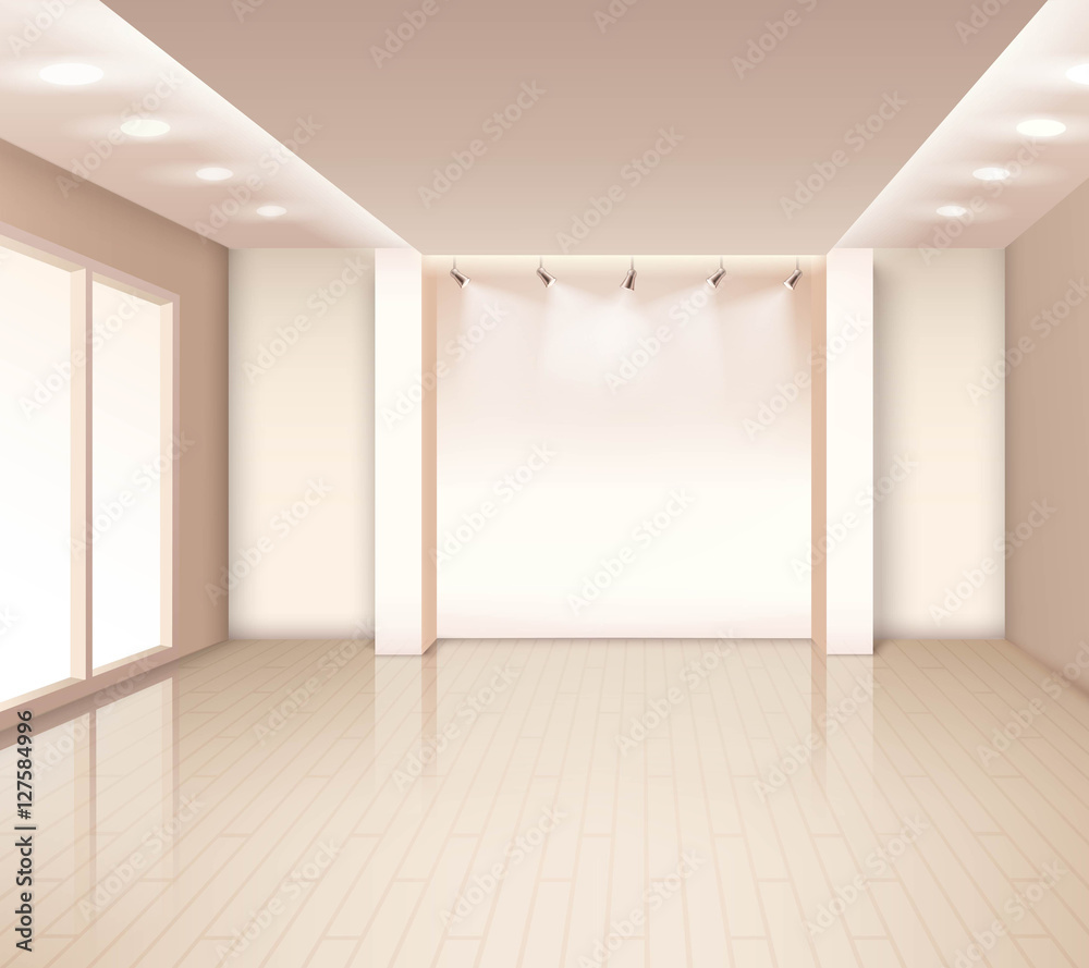 Obraz premium Empty Modern Room Interior