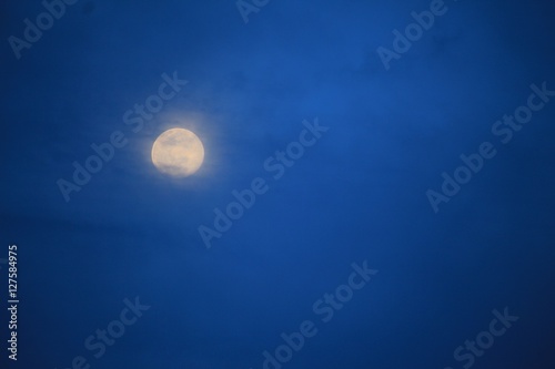 night sky with beautiful moon  for background