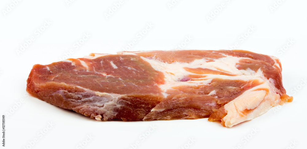 A slice of fresh pork