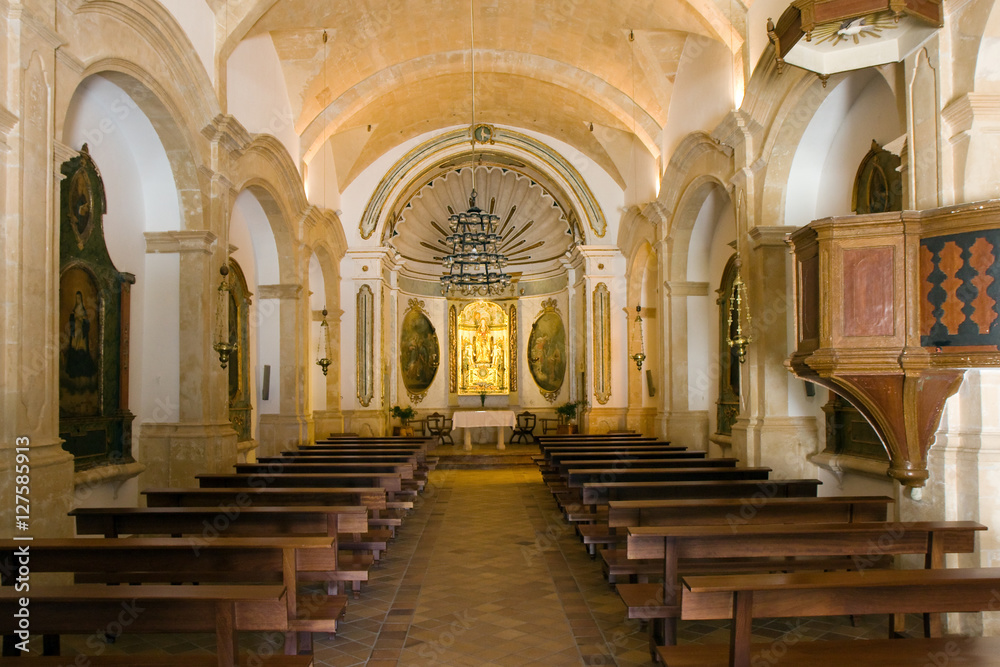 Interior of old church