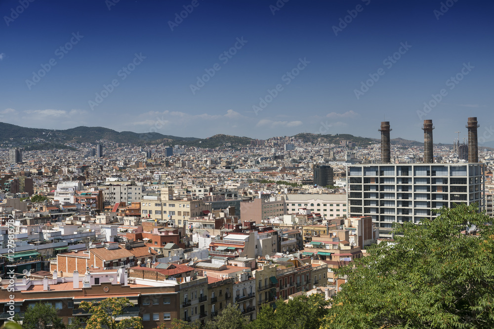 Barcelona (Spain): view from Montjuic