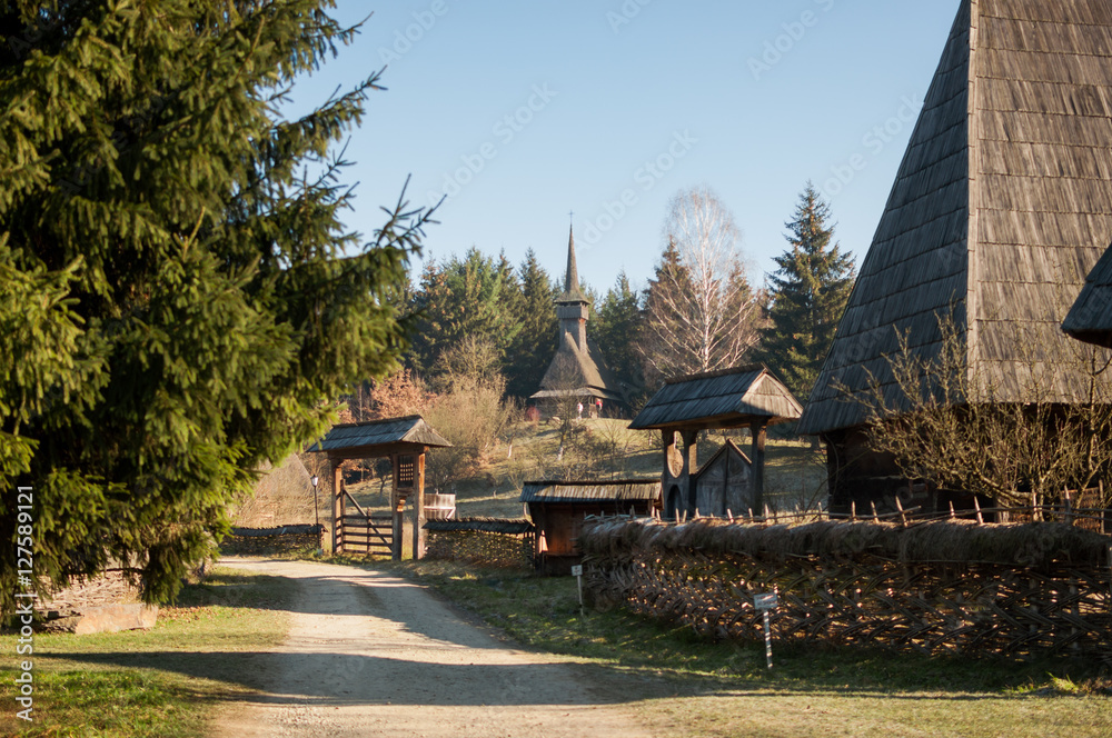 Romanian Traditional architecture - Old Village in the north of Transylvania