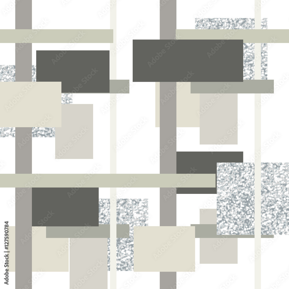 Obraz premium white seamless rectangles pattern