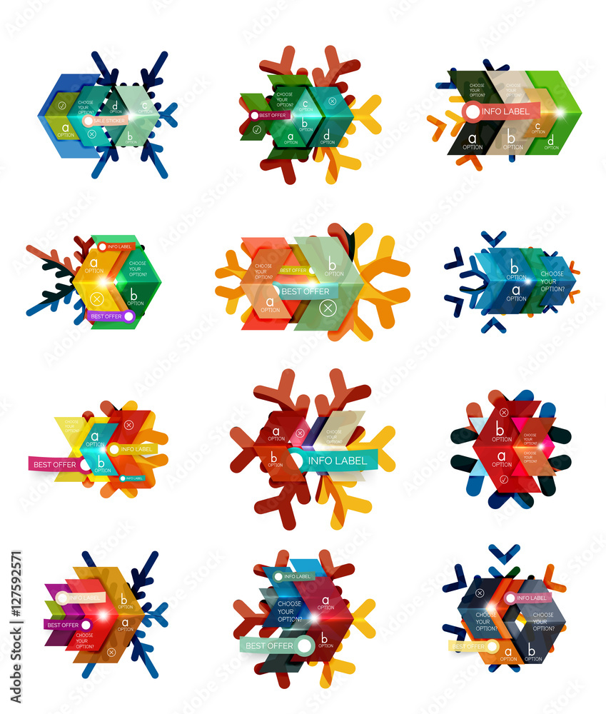 Christmas sale stickers and labels Christmas sale stickers and labels