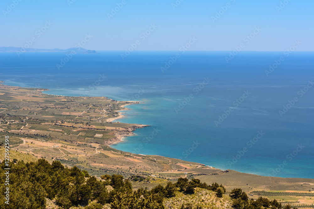 Sfakia area at south Crete island in Greece. Coast of Libyan sea.