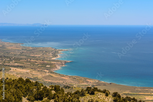 Sfakia area at south Crete island in Greece. Coast of Libyan sea.