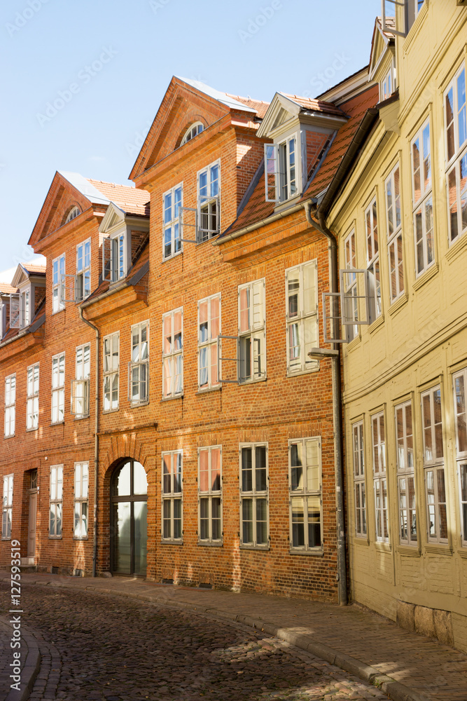 Alte Gebäude in der Salzstraße in Schwerin, Mecklenburg-Vorpommern