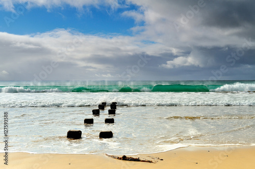 Australia Landscape : Great Ocean Road - Morning sea on the beach at Apollo Bay photo