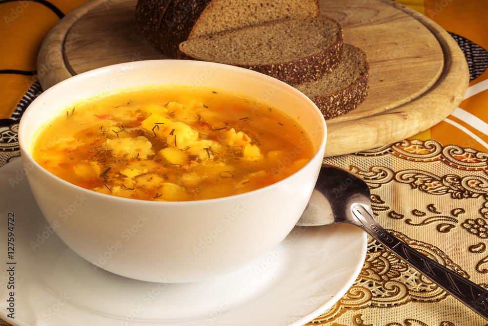 Soup with vermicelli Soup with vermicelli