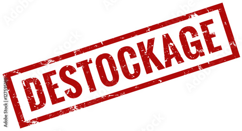 Destockage rond rouge timbre 