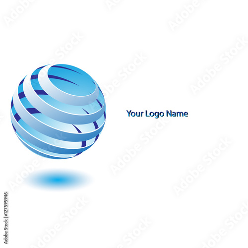 3d icon logo geometric