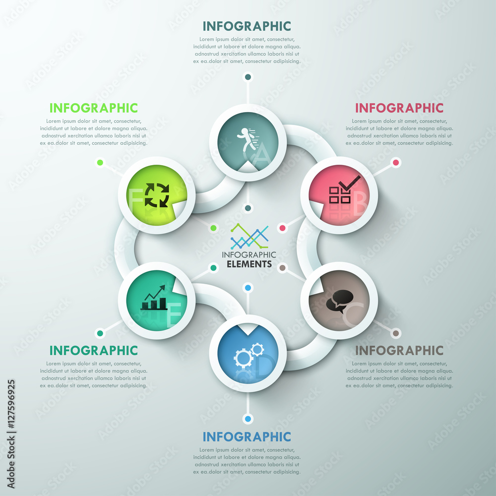 Modern infographics options banner. Modern infographics options banner.