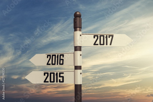 Directional new year Concept