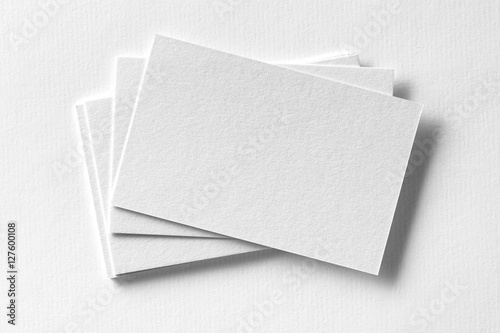 Corporate stationery set mockup at white textured paper background. photo