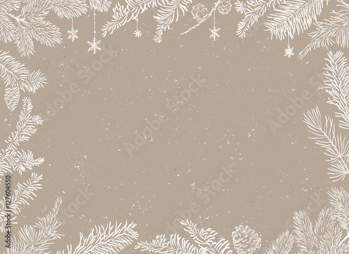 Christmas Poster - Illustration. Vector illustration of Christmas Background