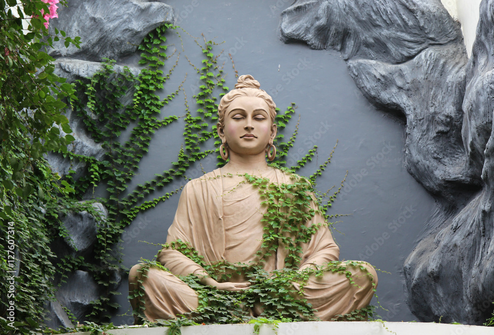 Photo Buddha statue in Rishikesh, India